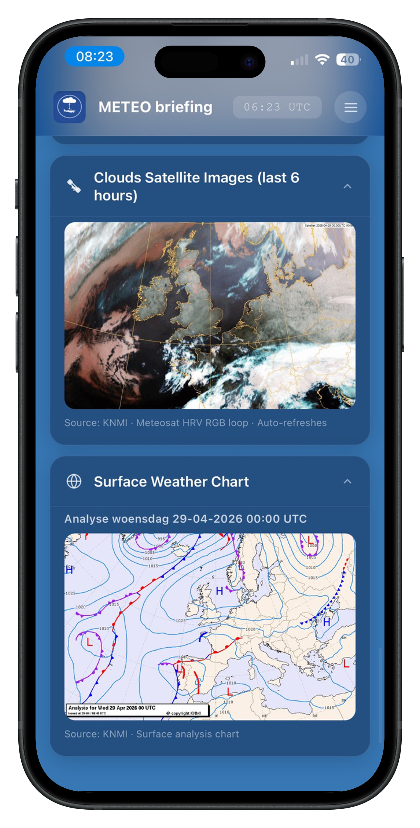 KNMI weather maps