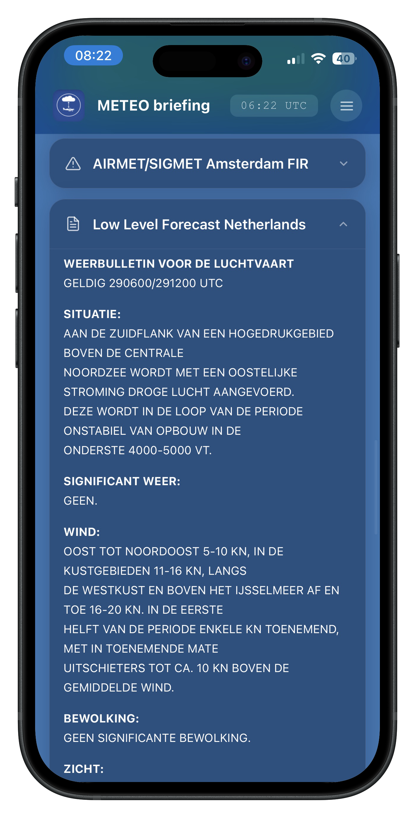 Low Level Forecast